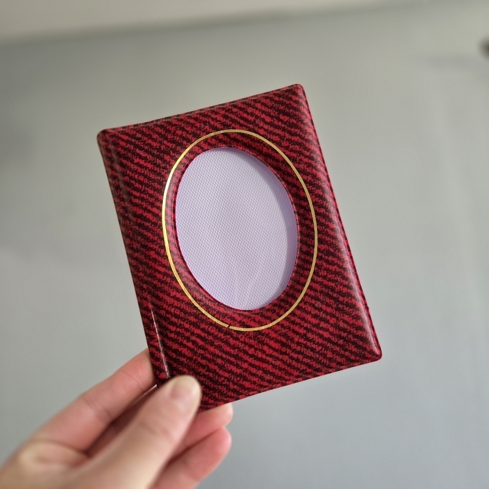 Brag Book Padded 3x5 Photo Album Vintage 80s Red